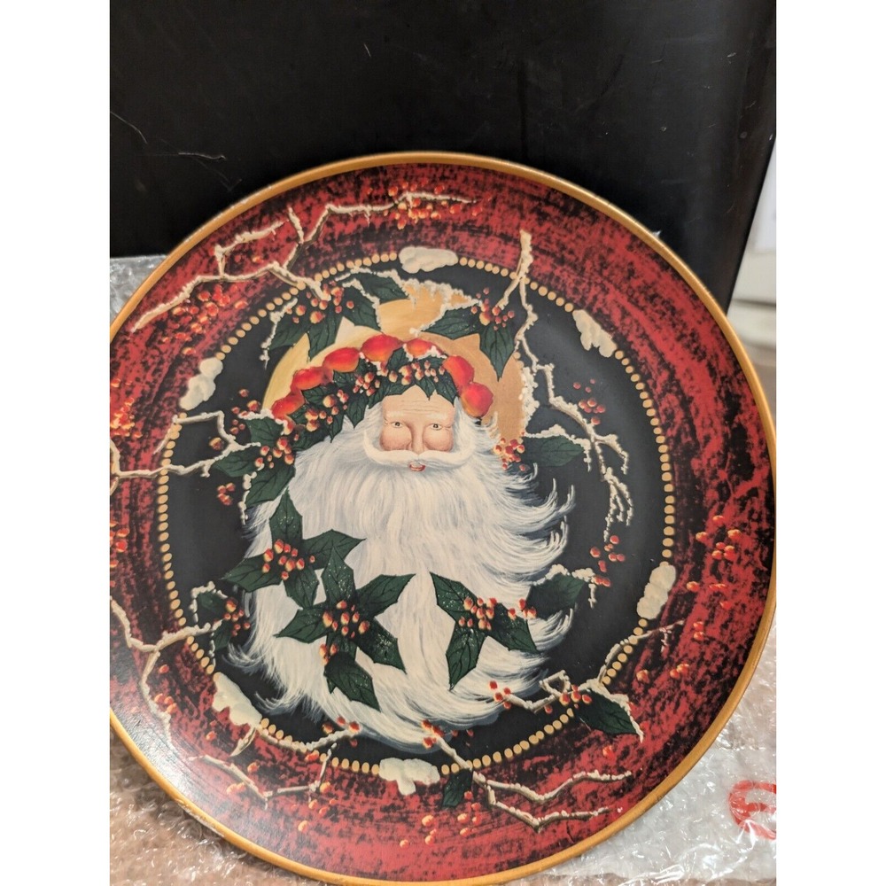 Home Interior 2003 Old time Santa 20 Inch Plate